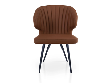 GLORIA TIFFANY - Upholstered leather chair by 5A Design - view 3